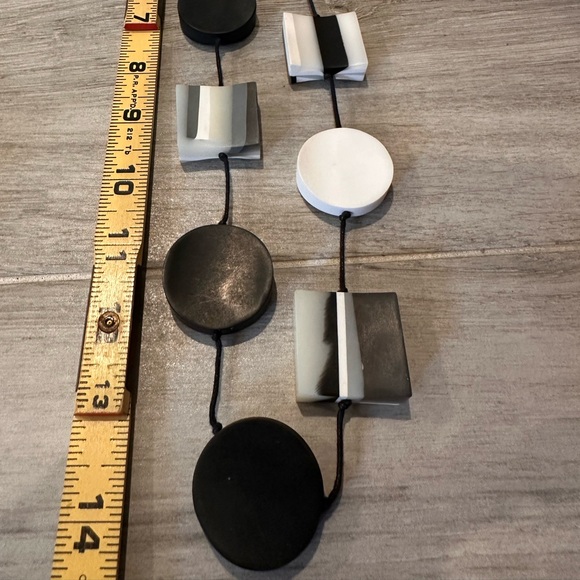 Resin Sculptural Charm Statement Necklace - Picture 5 of 6